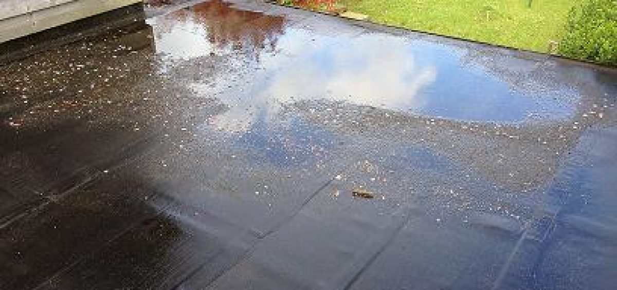 ponding on flat roof